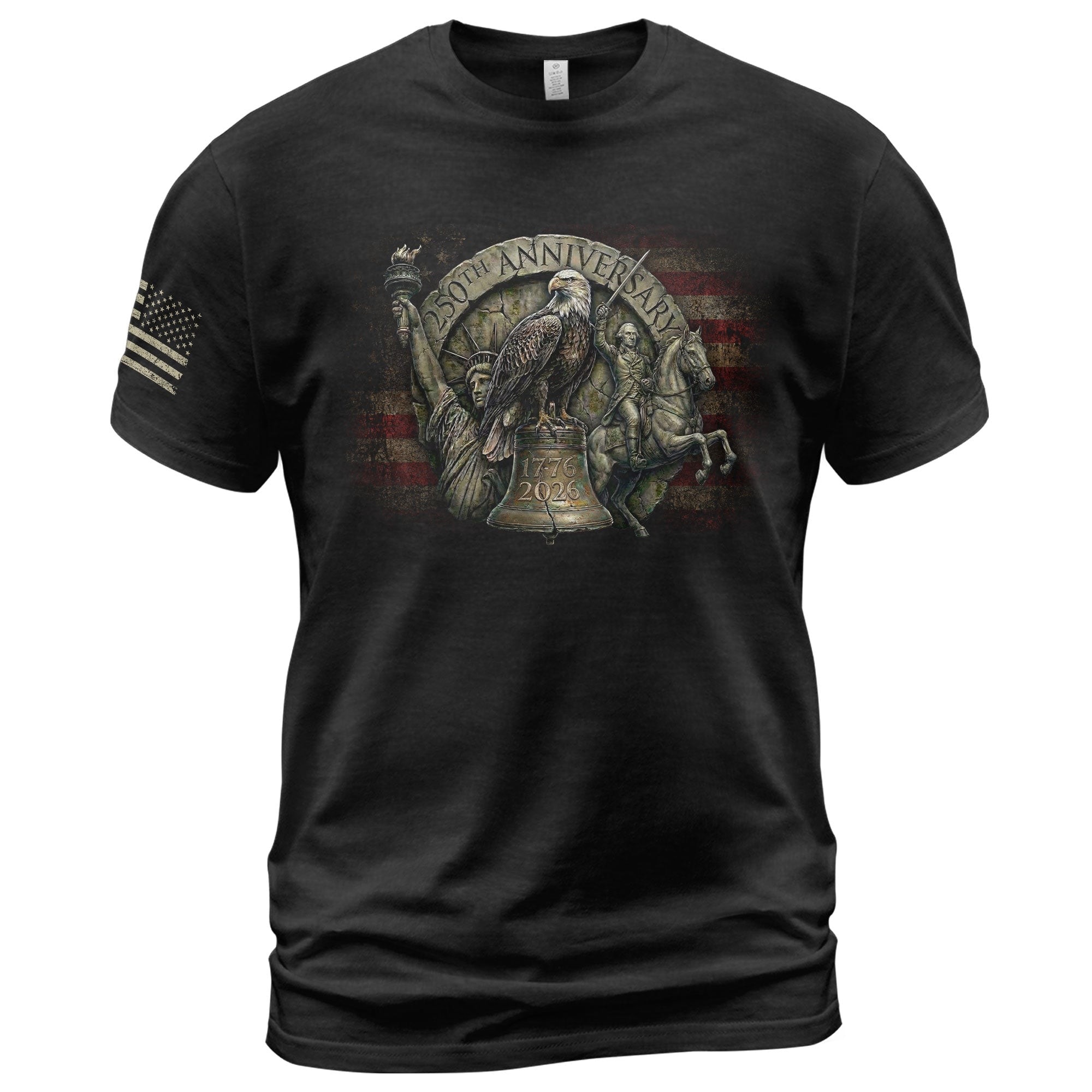 USA 250th Anniversary Eagle T-Shirt 1776-2026 Patriotic Bald Eagle Tee