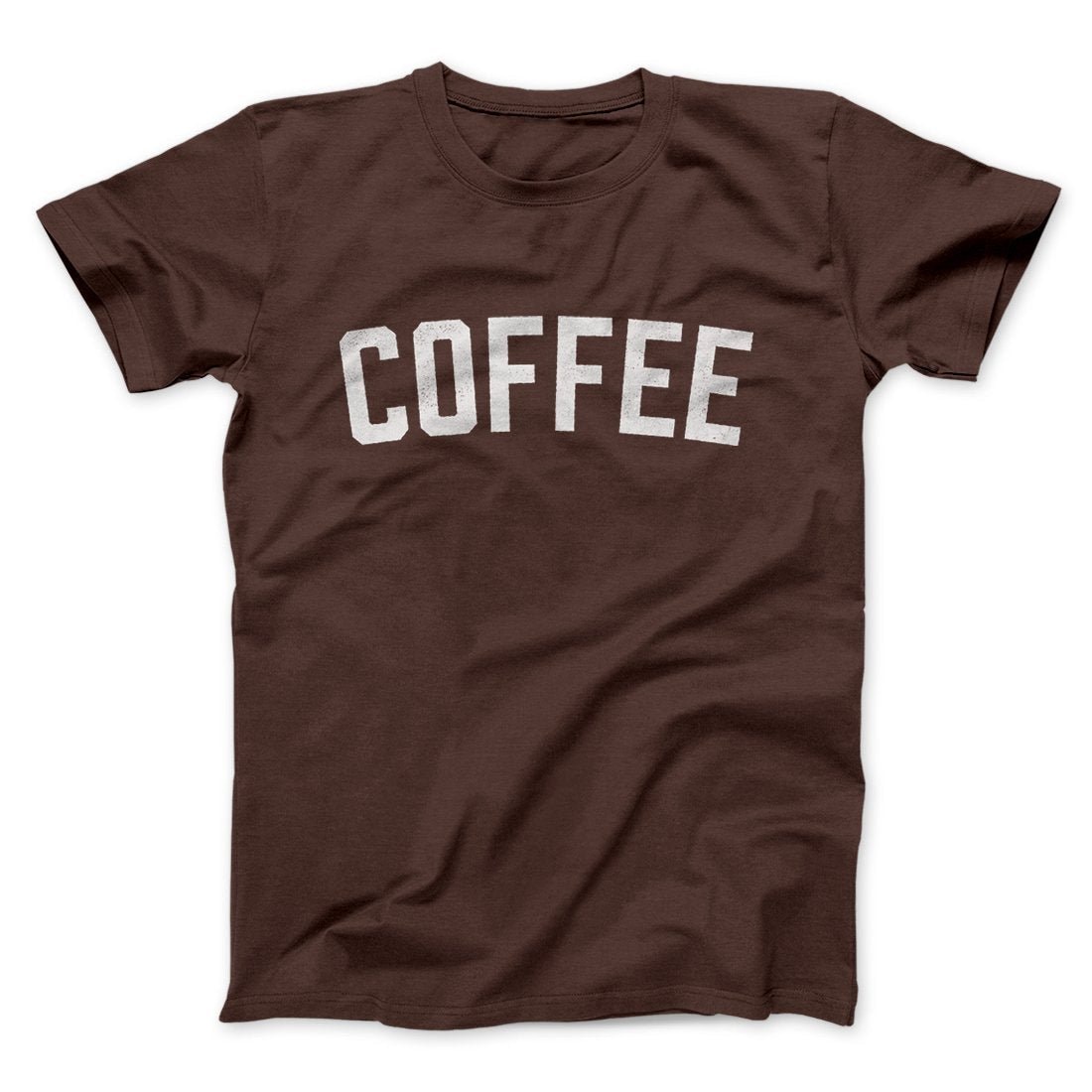 Coffee Men Unisex T-Shirt - Soft Combed Ringspun Cotton Crew Neck Tee